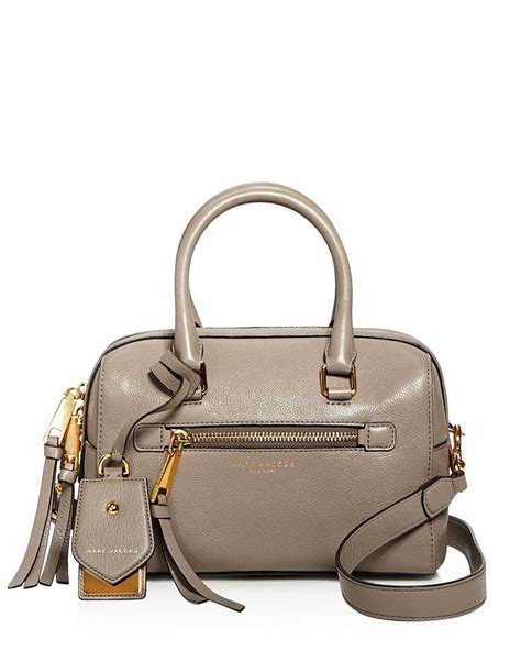 marc jacobs bauletto leather satchel